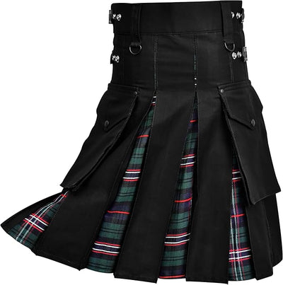Scottish National Hybrid Utility Kilt for Men - Traditional Style with Modern Functionality | Big & Tall