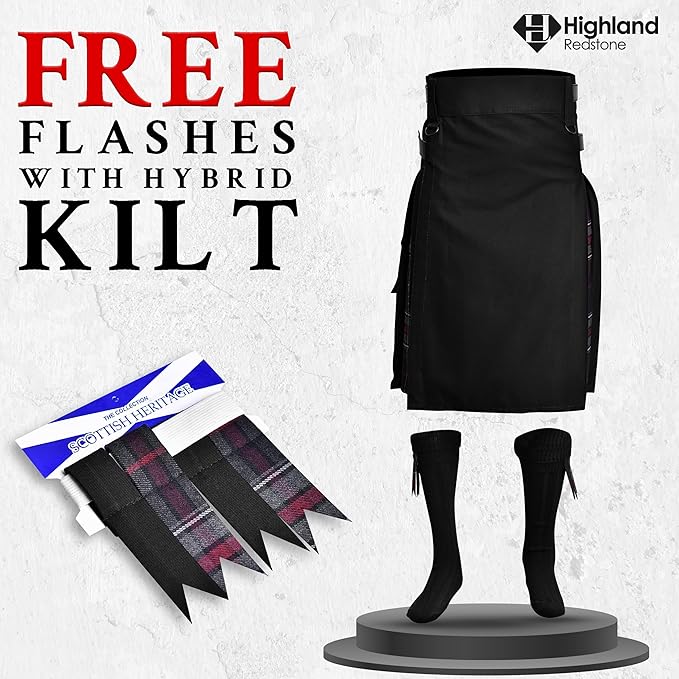 Spirit Of Bruce Hybrid Utility Kilts for Men  - Traditional Style with Modern Functionality