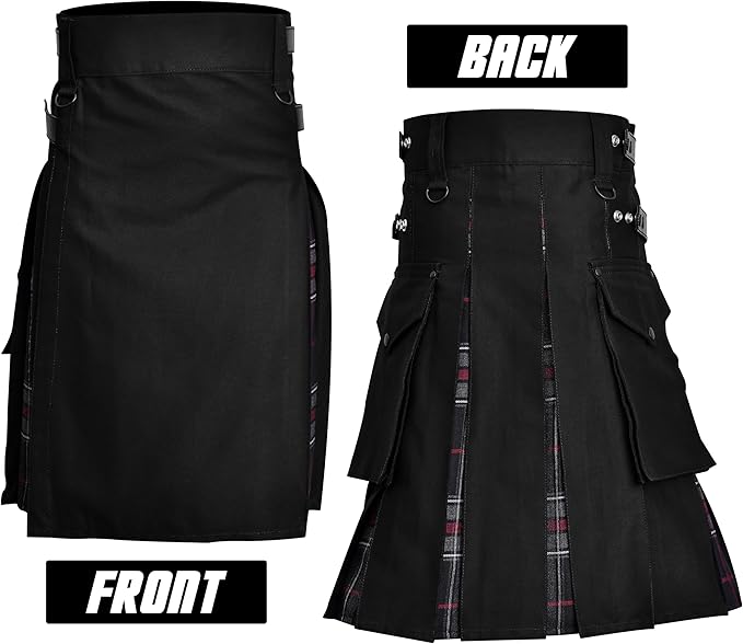 Spirit Of Bruce Hybrid Utility Kilts for Men  - Traditional Style with Modern Functionality | Big & Tall