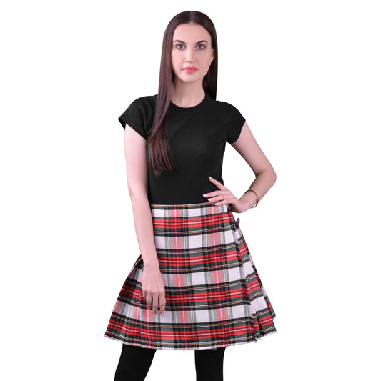 Woman Plaid Kilt - Dress Stewart Tartan Kilt - Premium Quality & Timeless Style