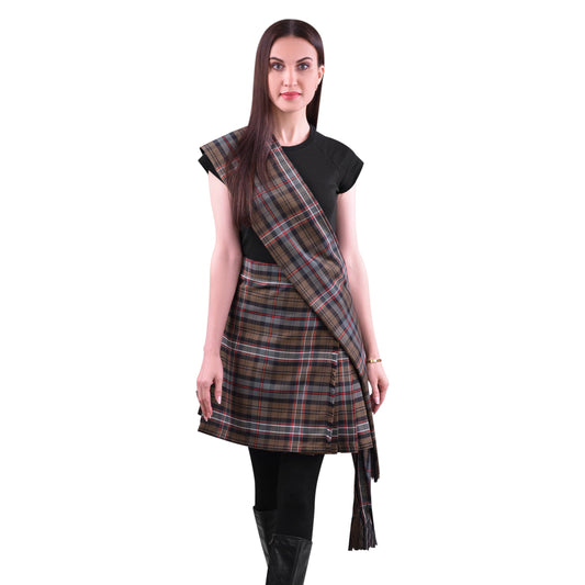 Women's Sash in Scottish National Weathered Tartan
