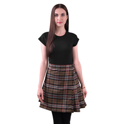 Woman Plaid Kilt - Scottish Heritage Weathered Tartan Kilt - Premium Quality & Timeless Style | Big & Tall