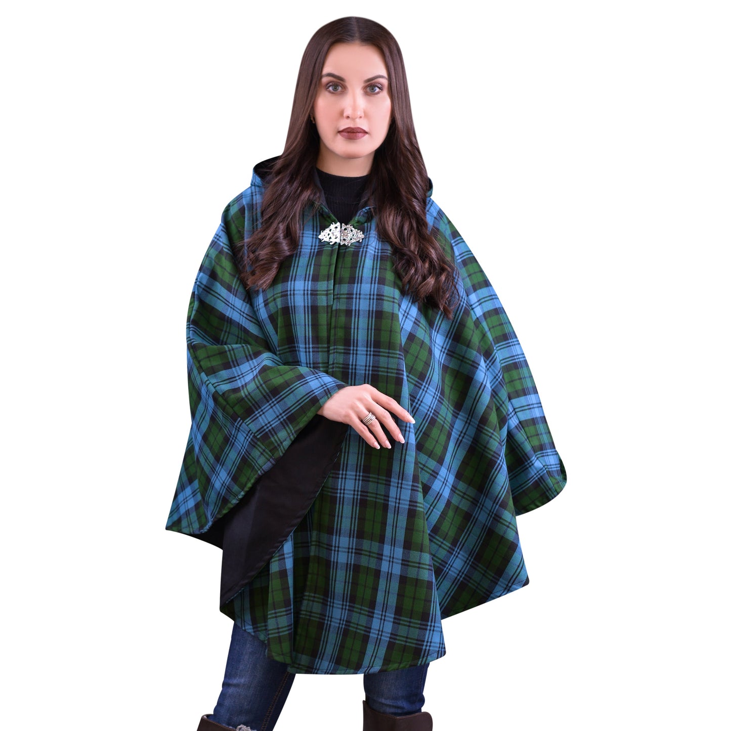 Women’s Cape in Ancient Campbell Tartan