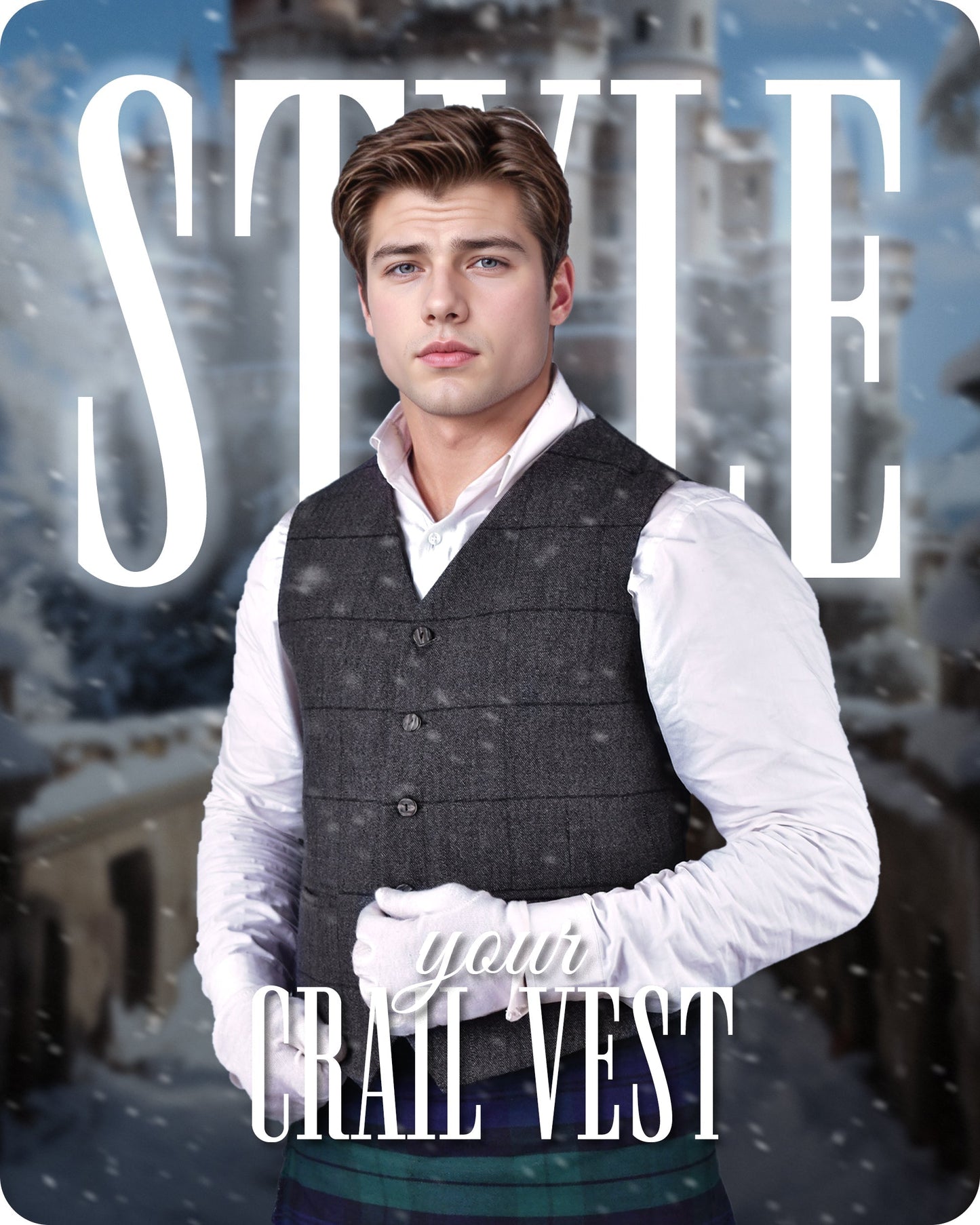 Charcoal Grey Crail Vest