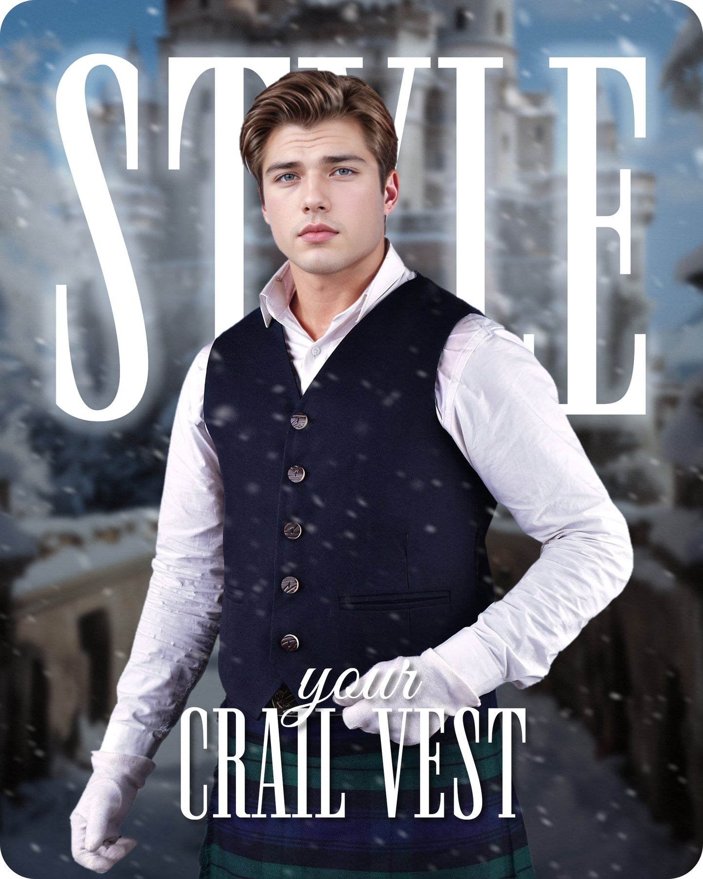 Navy Blue Crail Vest