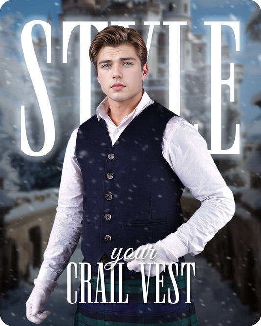 Navy Blue Crail Vest