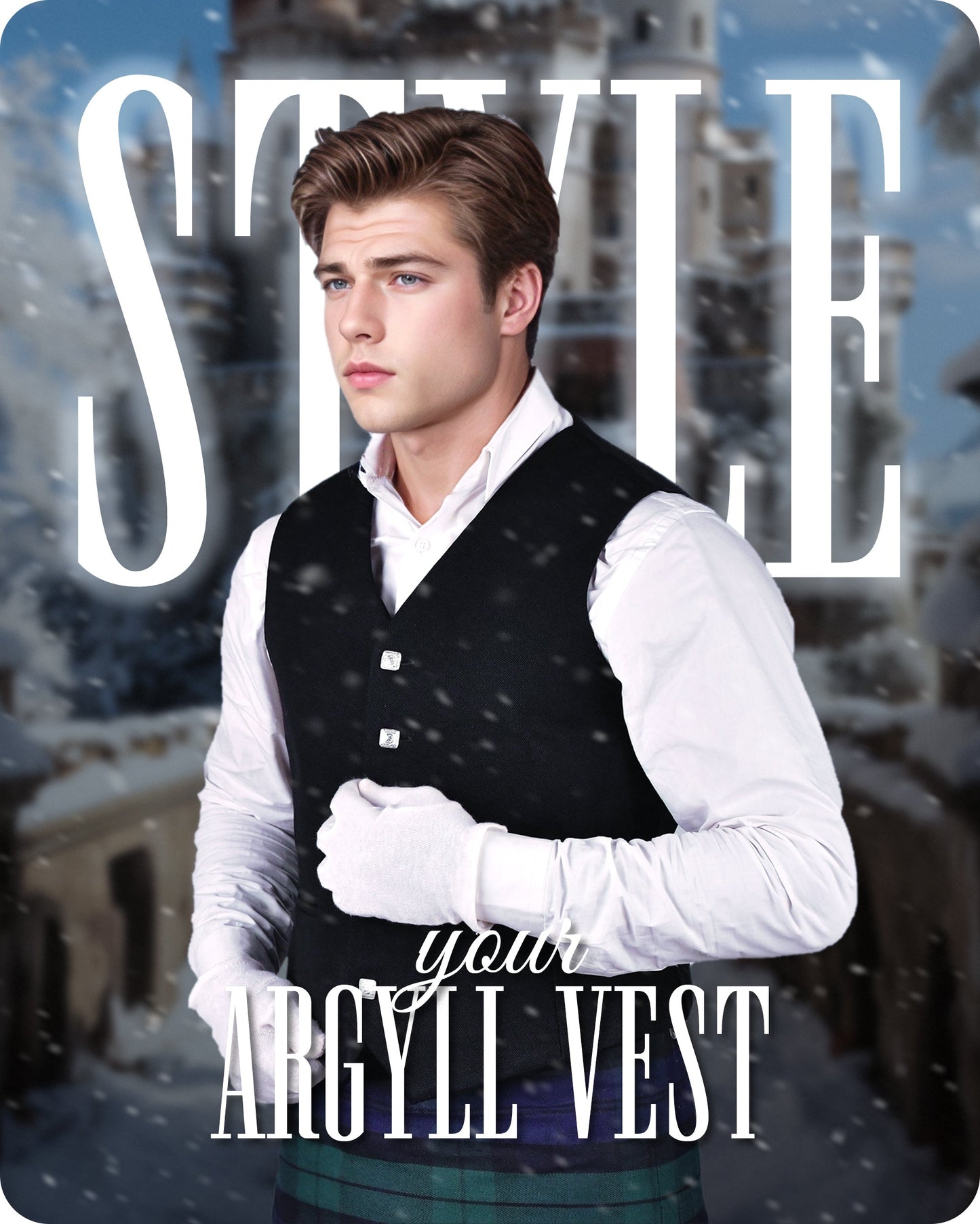 Black Argyll Jacket & Vest